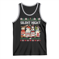Silent Night Christmas Tank Top Funny ICU Nurse Xmas - Wonder Print Shop