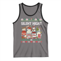 Silent Night Christmas Tank Top Funny ICU Nurse Xmas - Wonder Print Shop