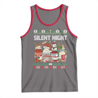 Silent Night Christmas Tank Top Funny ICU Nurse Xmas - Wonder Print Shop