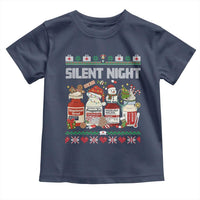 Silent Night Christmas Toddler T Shirt Funny ICU Nurse Xmas - Wonder Print Shop