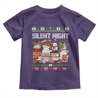 Silent Night Christmas Toddler T Shirt Funny ICU Nurse Xmas - Wonder Print Shop