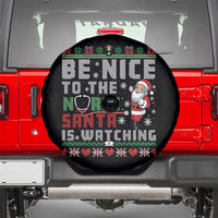 Funny Nurse Christmas Spare Tire Cover Be Nice To The Nurse Santa Is Watching - Wonder Print Shop