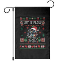 Let It Flow Christmas Garden Flag Anatomy Heart Cardiac Nurse Santa Xmas - Wonder Print Shop