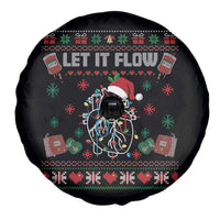 Let It Flow Christmas Spare Tire Cover Anatomy Heart Cardiac Nurse Santa Xmas - Wonder Print Shop