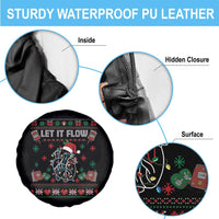 Let It Flow Christmas Spare Tire Cover Anatomy Heart Cardiac Nurse Santa Xmas - Wonder Print Shop