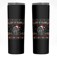 Let It Flow Christmas Skinny Tumbler Anatomy Heart Cardiac Nurse Santa Xmas - Wonder Print Shop