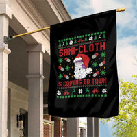 Sani-cloth Is Coming To Town Garden Flag Funny Nurse Christmas - Wonder Print Shop