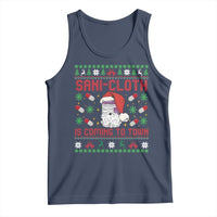 Sani-cloth Is Coming To Town Tank Top Funny Nurse Christmas - Wonder Print Shop