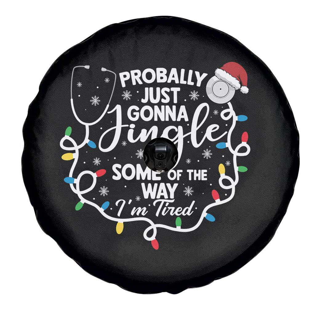 Probably Just Gonna Jingle Some of The Way I Am Tired Spare Tire Cover Funny Christmas Quote - Wonder Print Shop