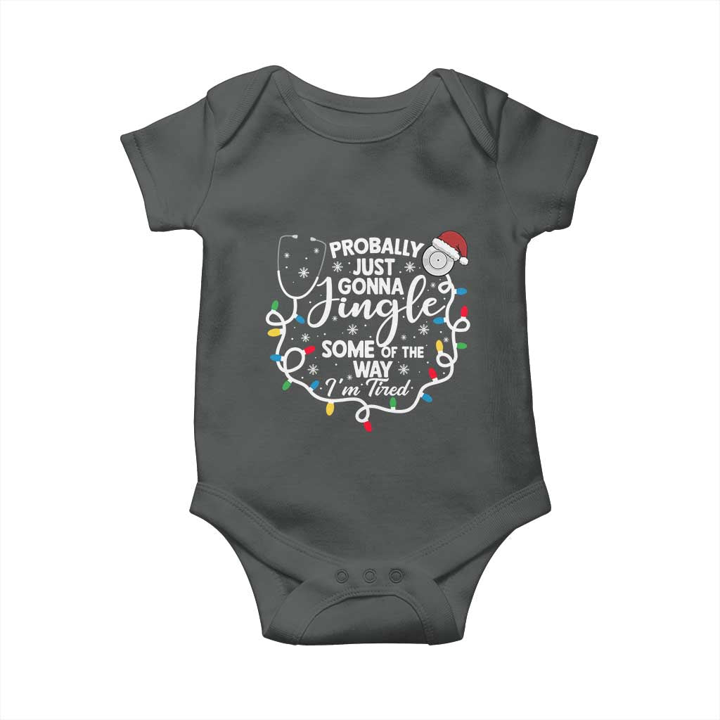 Probably Just Gonna Jingle Some of The Way I Am Tired Baby Onesie Funny Christmas Quote - Wonder Print Shop