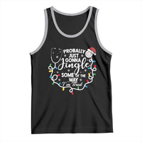Probably Just Gonna Jingle Some of The Way I Am Tired Tank Top Funny Christmas Quote - Wonder Print Shop