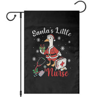 Christmas Goose Nurse Garden Flag Santa Little Nurse - Wonder Print Shop