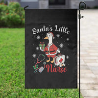 Christmas Goose Nurse Garden Flag Santa Little Nurse - Wonder Print Shop