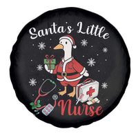 Christmas Goose Nurse Spare Tire Cover Santa Little Nurse - Wonder Print Shop