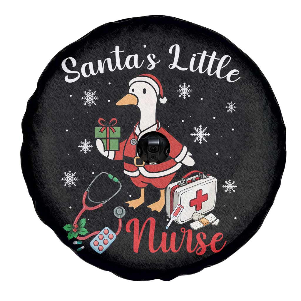 Christmas Goose Nurse Spare Tire Cover Santa Little Nurse - Wonder Print Shop