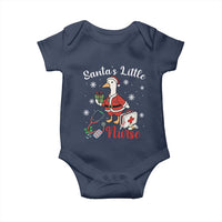 Christmas Goose Nurse Baby Onesie Santa Little Nurse - Wonder Print Shop