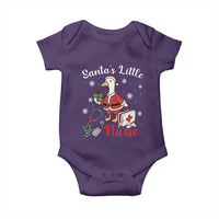Christmas Goose Nurse Baby Onesie Santa Little Nurse - Wonder Print Shop