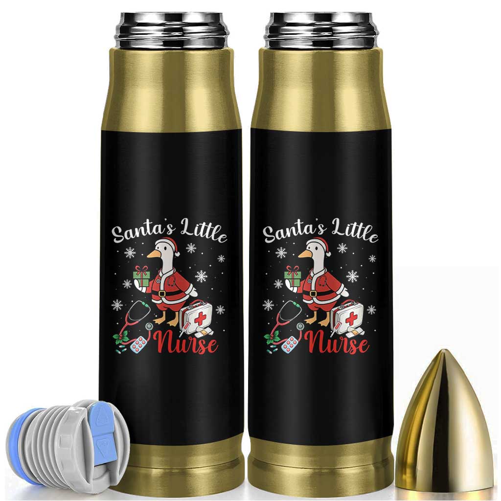 Christmas Goose Nurse Bullet Tumbler Santa Little Nurse - Wonder Print Shop