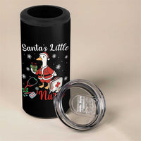 Christmas Goose Nurse 4 in 1 Can Cooler Tumbler Santa Little Nurse - Wonder Print Shop