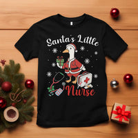 Christmas Goose Nurse T Shirt Santa Little Nurse - Wonder Print Shop
