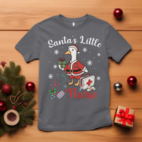 Christmas Goose Nurse T Shirt Santa Little Nurse - Wonder Print Shop