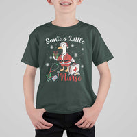 Christmas Goose Nurse T Shirt For Kid Santa Little Nurse - Wonder Print Shop