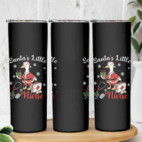 Christmas Goose Nurse Skinny Tumbler Santa Little Nurse - Wonder Print Shop