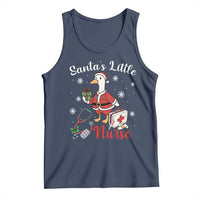 Christmas Goose Nurse Tank Top Santa Little Nurse - Wonder Print Shop
