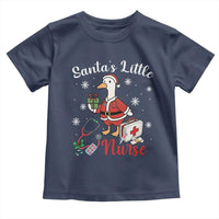 Christmas Goose Nurse Toddler T Shirt Santa Little Nurse - Wonder Print Shop