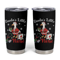 Christmas Goose Nurse Tumbler Cup Santa Little Nurse - Wonder Print Shop