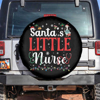 Funny Nurse Christmas Spare Tire Cover Santa Little Nurse - Wonder Print Shop