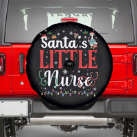 Funny Nurse Christmas Spare Tire Cover Santa Little Nurse - Wonder Print Shop