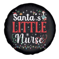 Funny Nurse Christmas Spare Tire Cover Santa Little Nurse - Wonder Print Shop