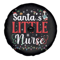 Funny Nurse Christmas Spare Tire Cover Santa Little Nurse - Wonder Print Shop