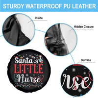 Funny Nurse Christmas Spare Tire Cover Santa Little Nurse - Wonder Print Shop