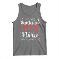 Funny Nurse Christmas Tank Top Santa Little Nurse - Wonder Print Shop