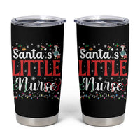 Funny Nurse Christmas Tumbler Cup Santa Little Nurse - Wonder Print Shop