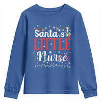 Funny Nurse Christmas Youth Sweatshirt Santa Little Nurse - Wonder Print Shop