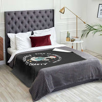 Christmas Goose Nurse Throw Blanket Born To Jingle All The Way Forrced To Chart - Wonder Print Shop