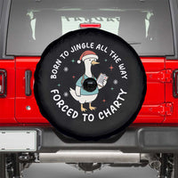 Christmas Goose Nurse Spare Tire Cover Born To Jingle All The Way Forrced To Chart - Wonder Print Shop