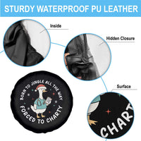Christmas Goose Nurse Spare Tire Cover Born To Jingle All The Way Forrced To Chart - Wonder Print Shop