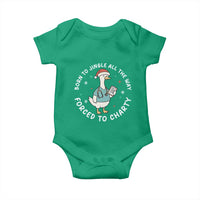Christmas Goose Nurse Baby Onesie Born To Jingle All The Way Forrced To Chart - Wonder Print Shop