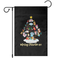 Christmas Nurse Tree Lights Garden Flag - Wonder Print Shop
