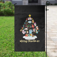 Christmas Nurse Tree Lights Garden Flag - Wonder Print Shop