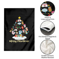Christmas Nurse Tree Lights Garden Flag - Wonder Print Shop