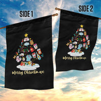 Christmas Nurse Tree Lights Garden Flag - Wonder Print Shop