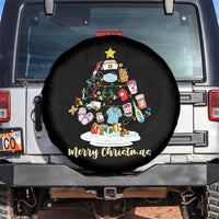 Christmas Nurse Tree Lights Spare Tire Cover - Wonder Print Shop