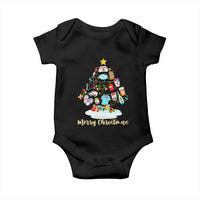 Christmas Nurse Tree Lights Baby Onesie - Wonder Print Shop