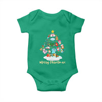 Christmas Nurse Tree Lights Baby Onesie - Wonder Print Shop