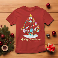 Christmas Nurse Tree Lights T Shirt - Wonder Print Shop